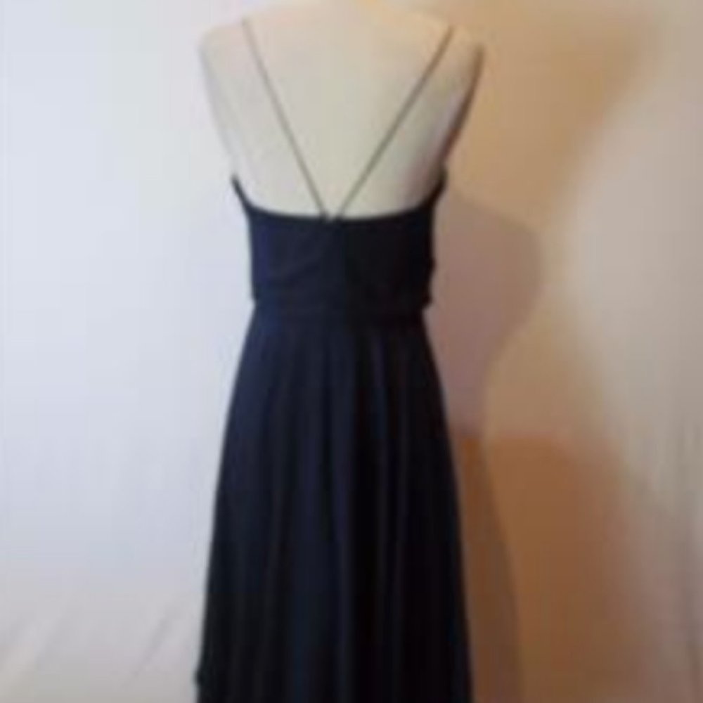 BHLDN Jenny Yoo Collection Navy Sienna Bridesmaid Dress Size 2 - Picture 5 of 6